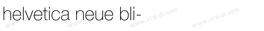 helvetica neue bli字体转换